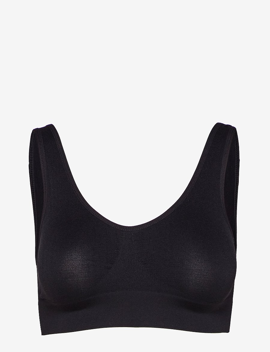 Decoy - DECOY bra top w/wide straps - tank top rinnahoidjad - black - 1