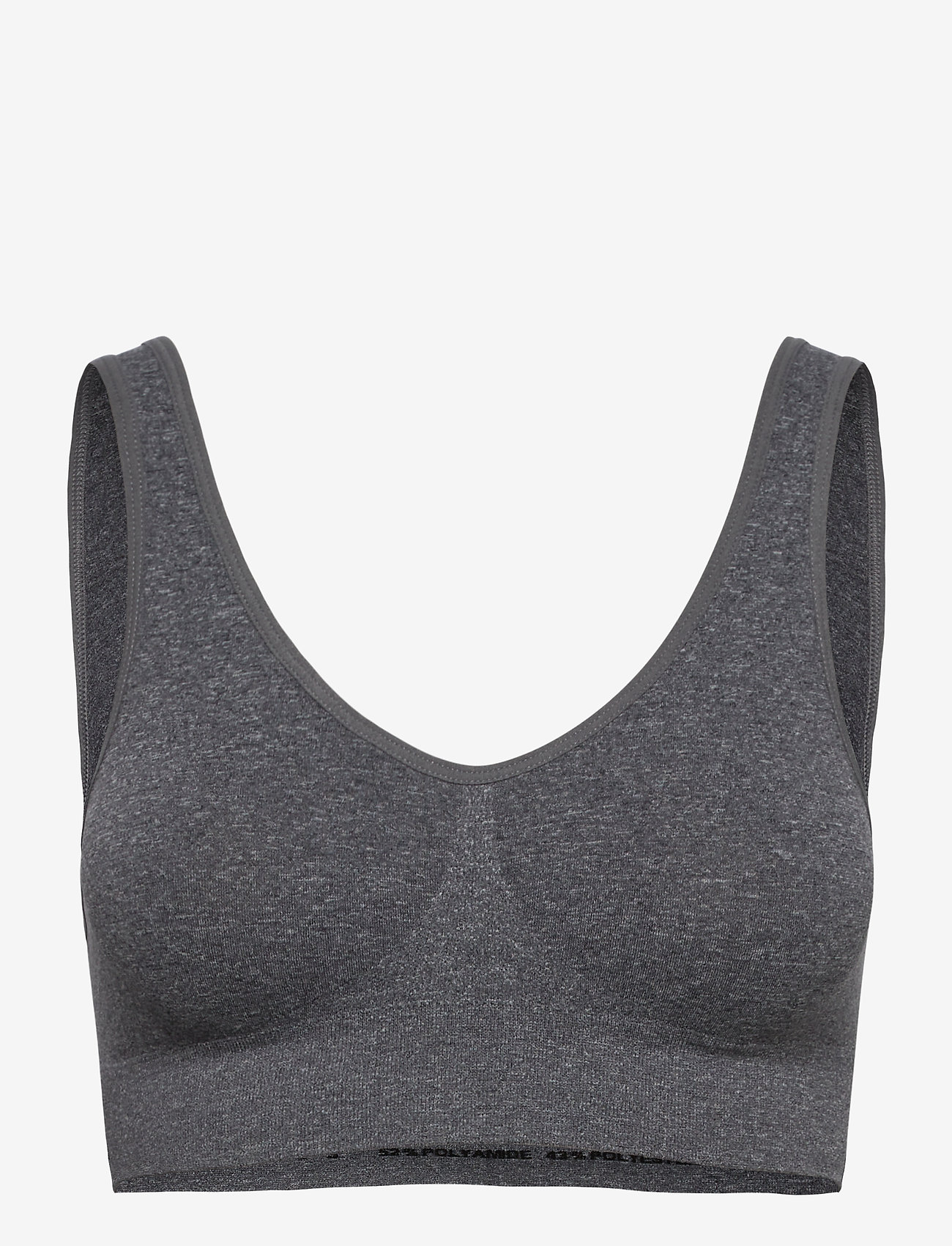 Decoy - DECOY bra top w/wide straps - bh-linnen - grey - 1