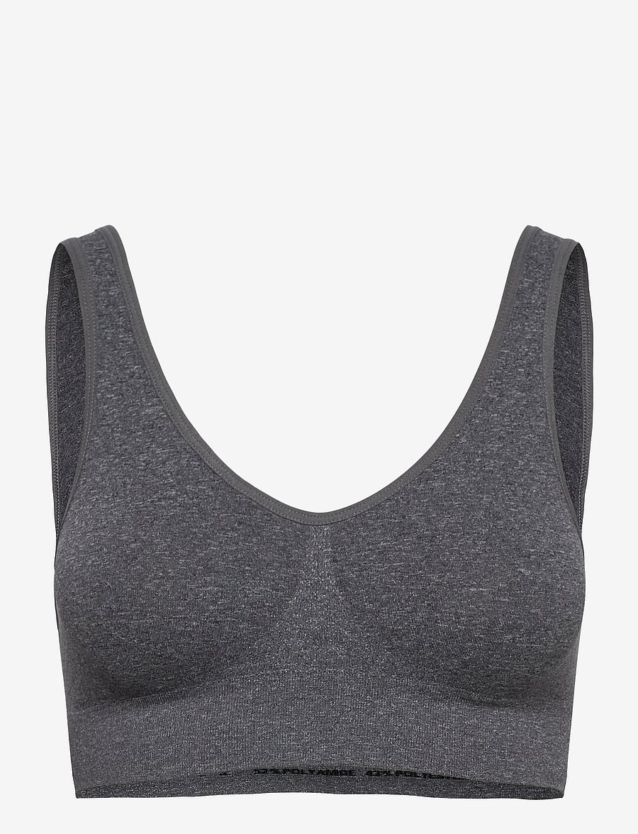 Decoy - DECOY bra top w/wide straps - tank top rinnahoidjad - grey - 1