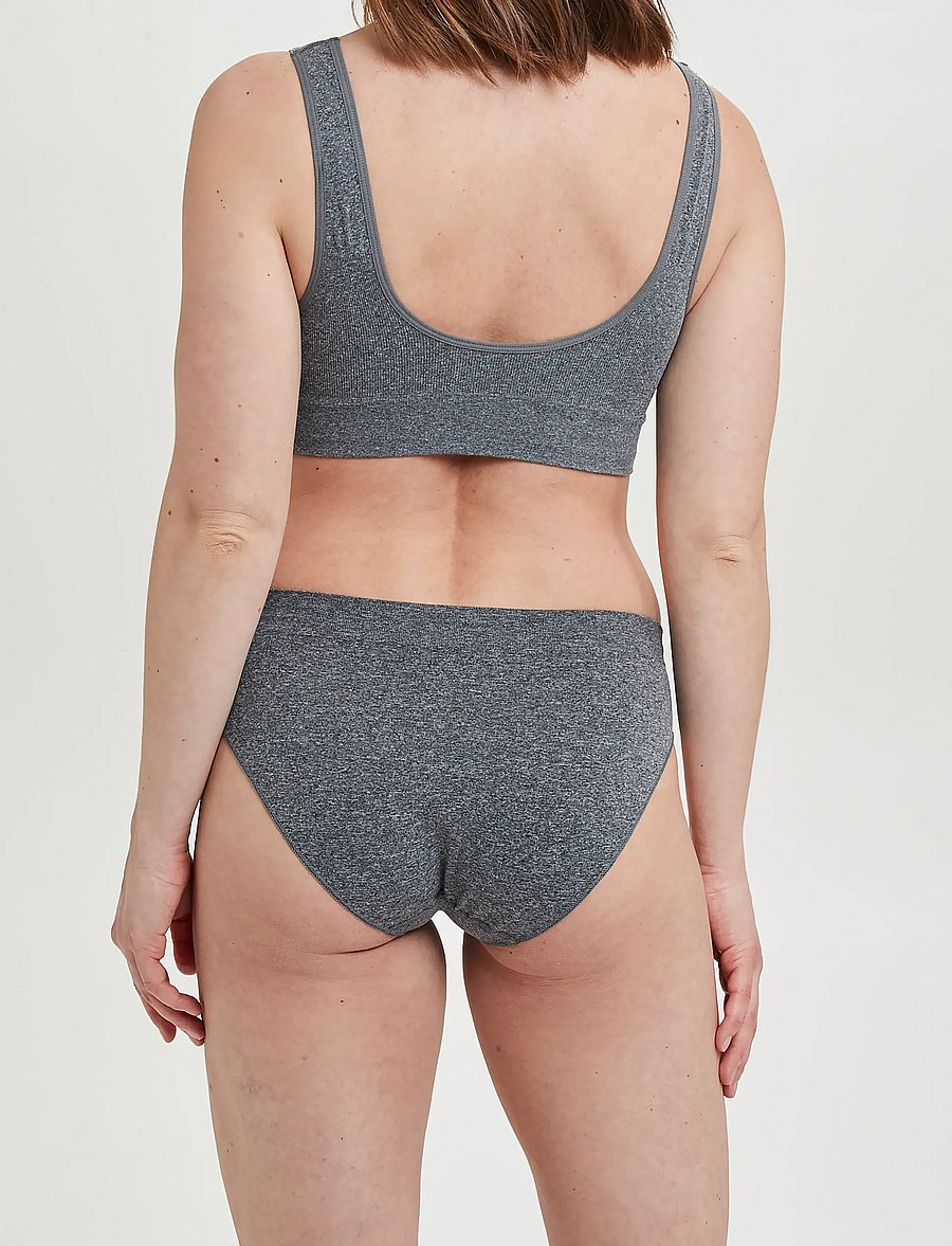 Decoy - DECOY bra top w/wide straps - tank top rinnahoidjad - grey - 3