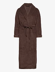 Decoy - DECOY long fleece robe - morgenkåber - brun - 0