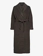 DECOY long fleece robe - GRå