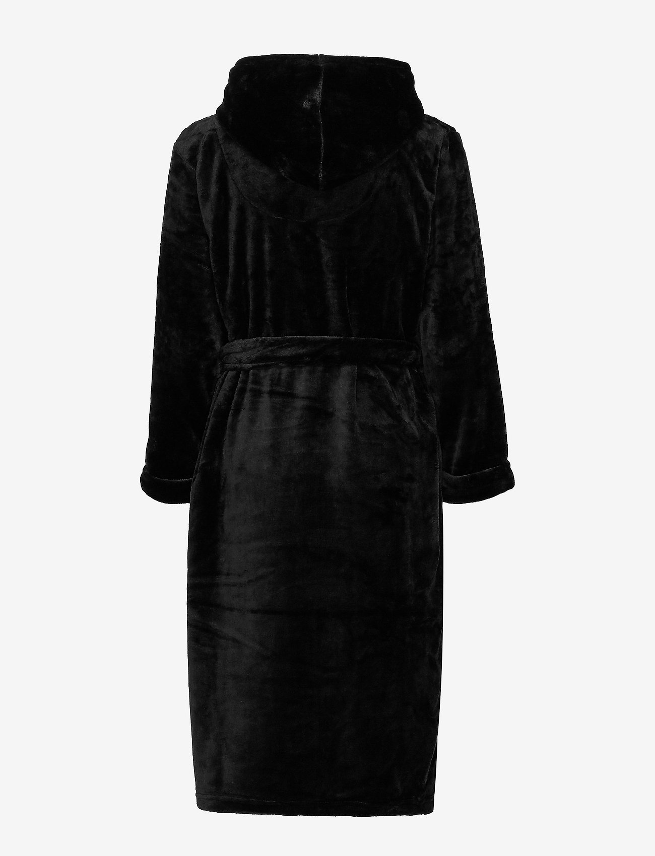Decoy - DECOY long robe w/hood - plus size - svart - 1