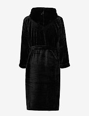 Decoy - DECOY long robe w/hood - peignoirs - svart - 1