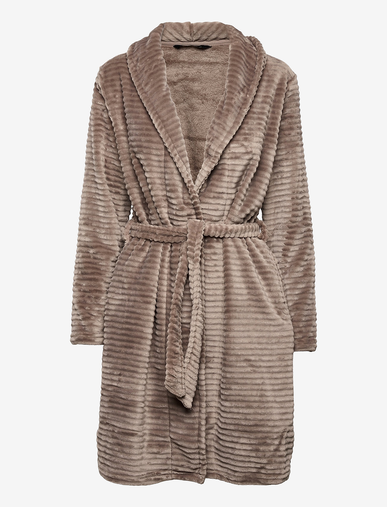 Decoy - DECOY short robe w/stripes - brun - 0