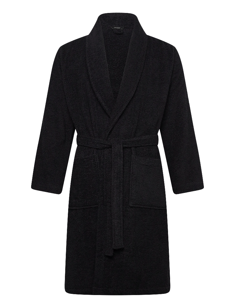Decoy - DECOY Bathrobe - morgonrockar - black - 0