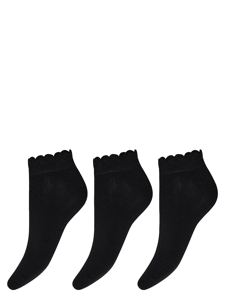 Decoy - DECOY sneaker w pattern 3-pack - sneackersocken - black - 0