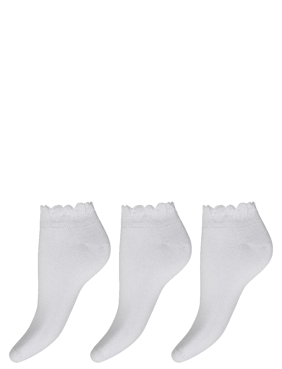 Decoy - DECOY sneaker w pattern 3-pack - kojinės iki kulkšnių - white - 0