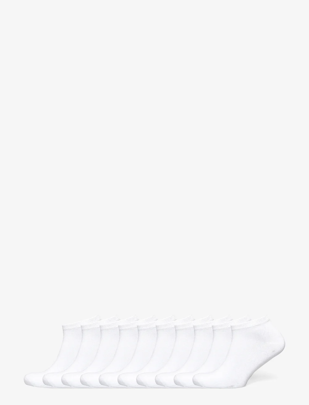 Decoy - DECOY sneaker sock 10-pack - ankelstrømper - white - 0