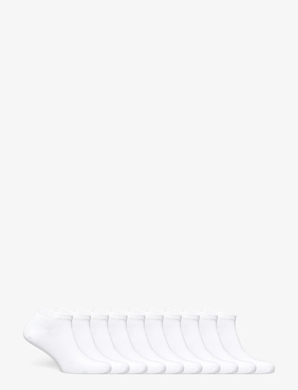 Decoy - DECOY sneaker sock 10-pack - ankelstrømper - white - 1