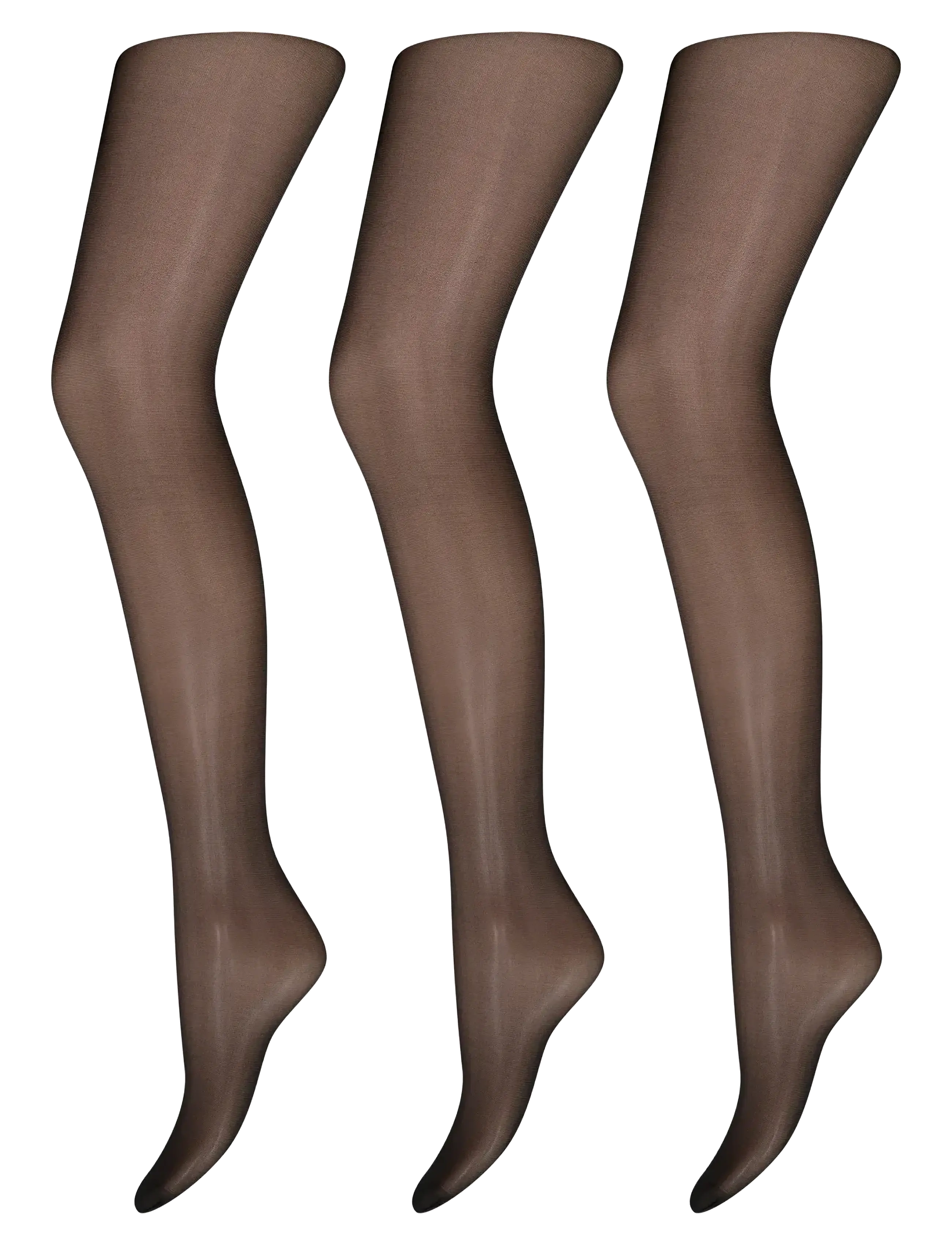 Decoy Decoy Tights Silklook 3-Pack, XXL, Black, Undertøj > Pantyhose, Dame
