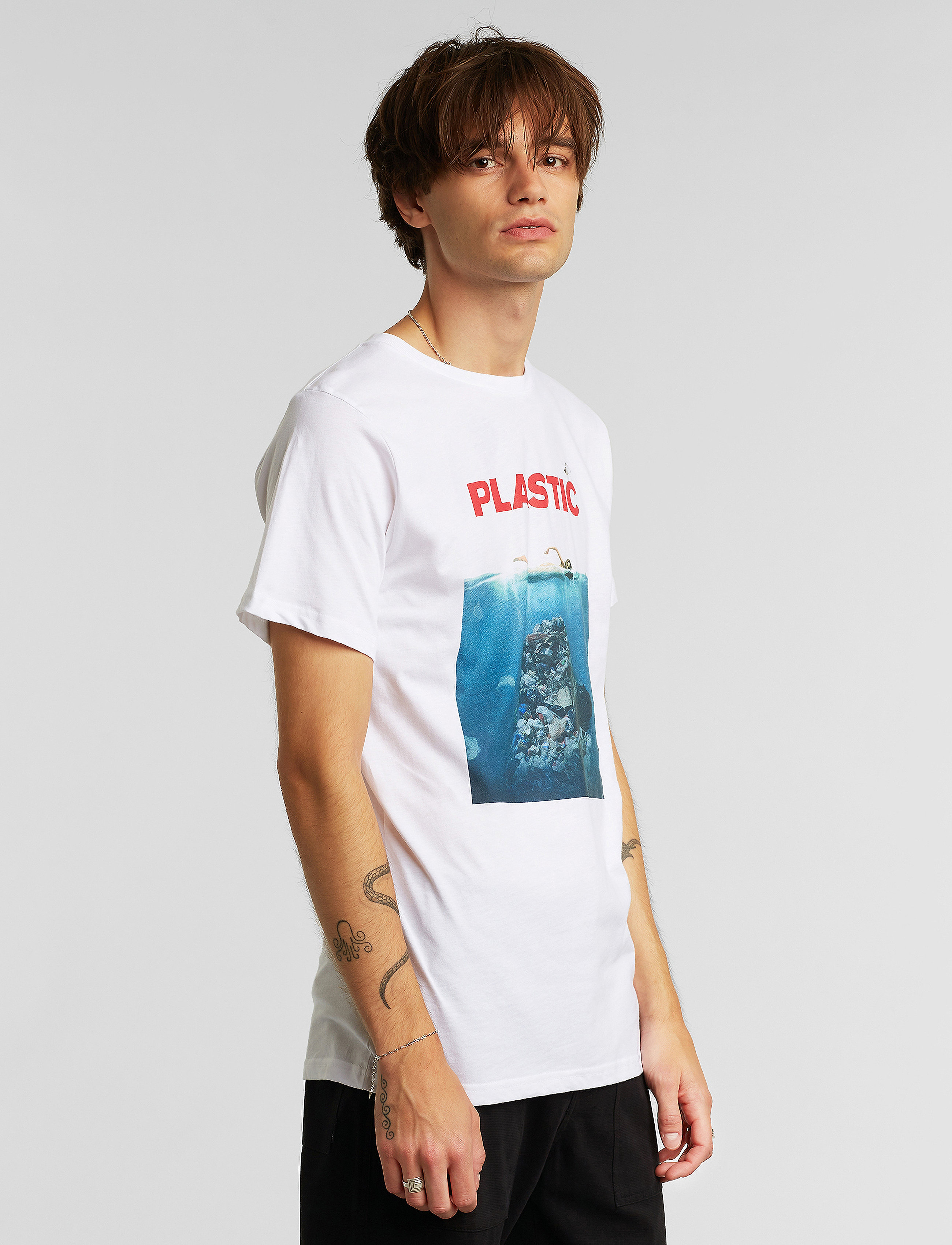 DEDICATED - T-shirt Stockholm Plastic - white - 3