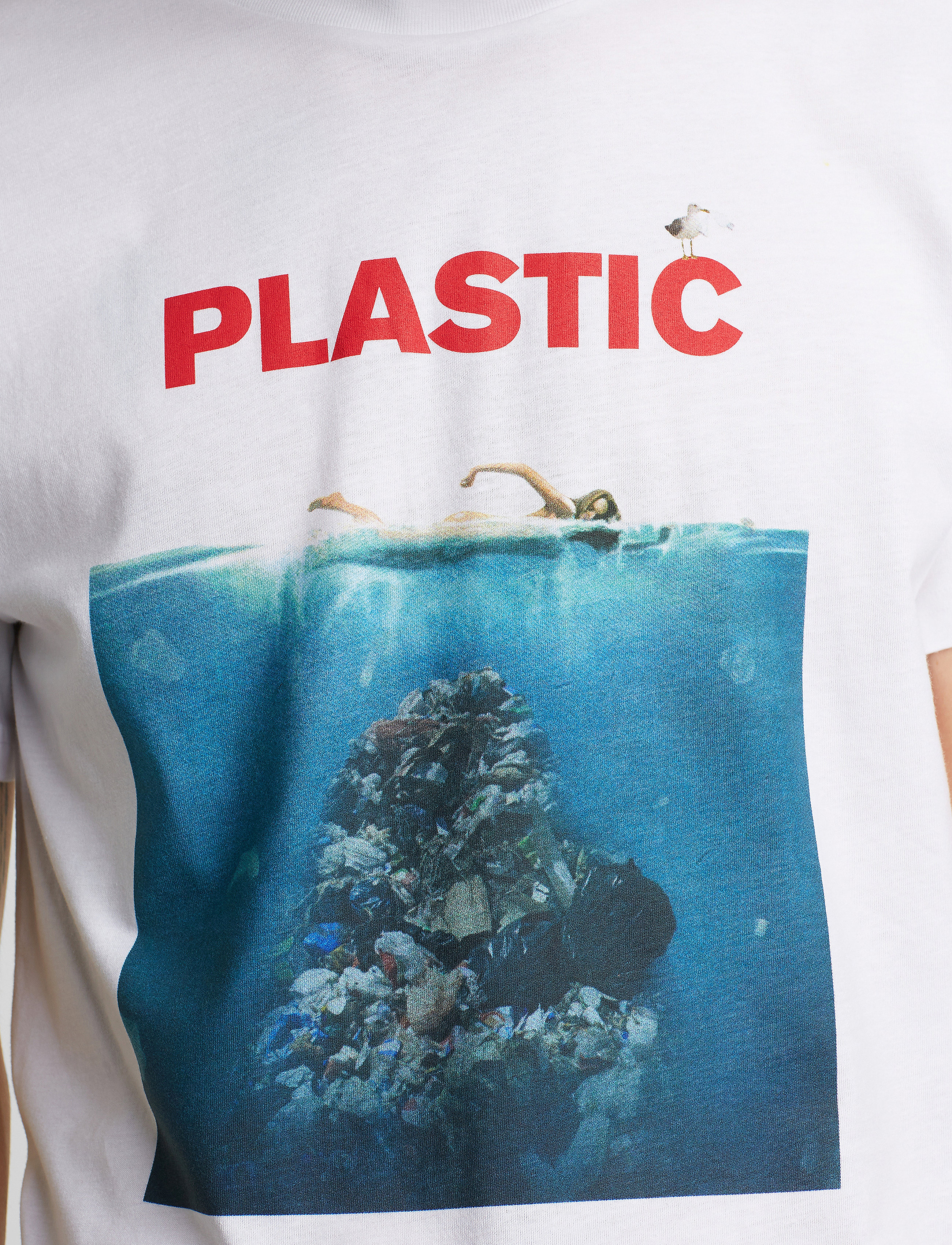DEDICATED - T-shirt Stockholm Plastic - white - 4