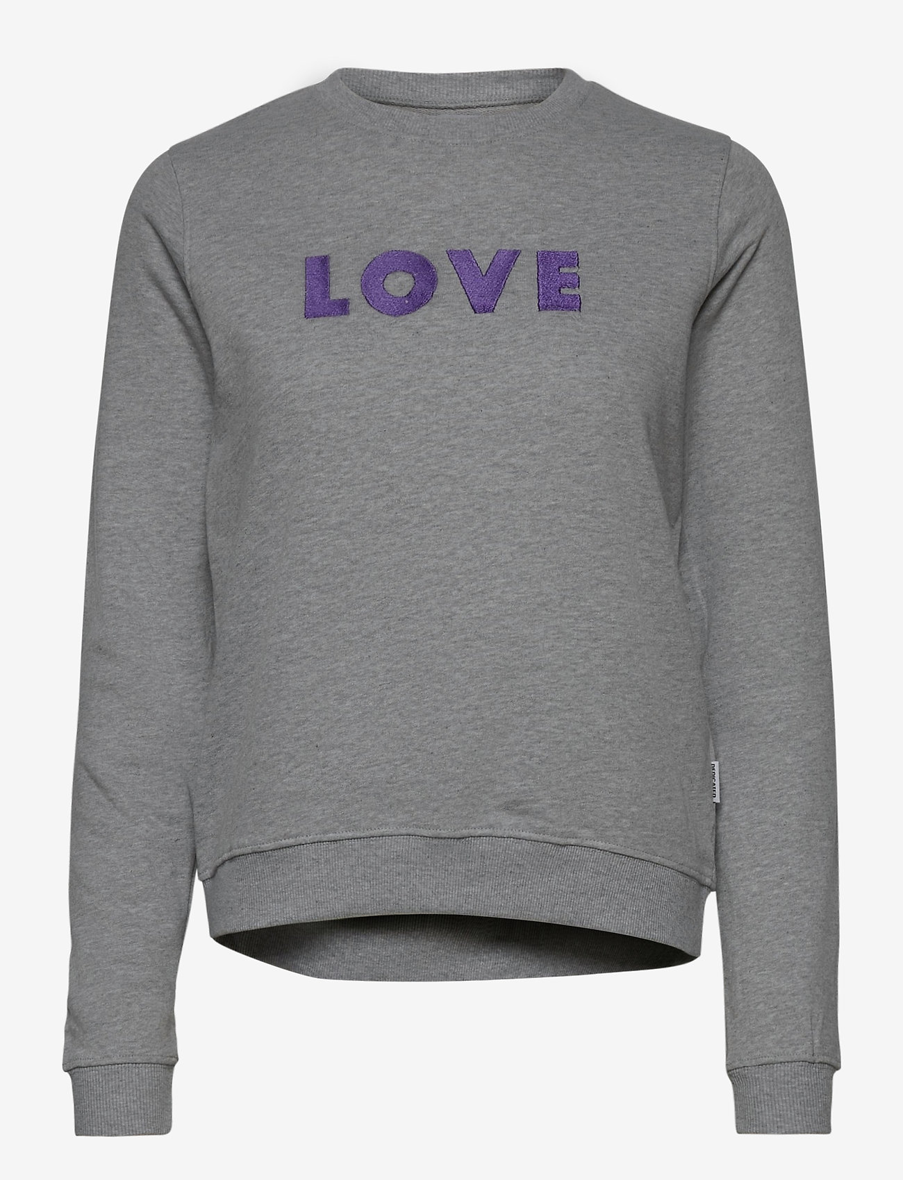 DEDICATED - Sweatshirt Ystad Love - grey melange - 0