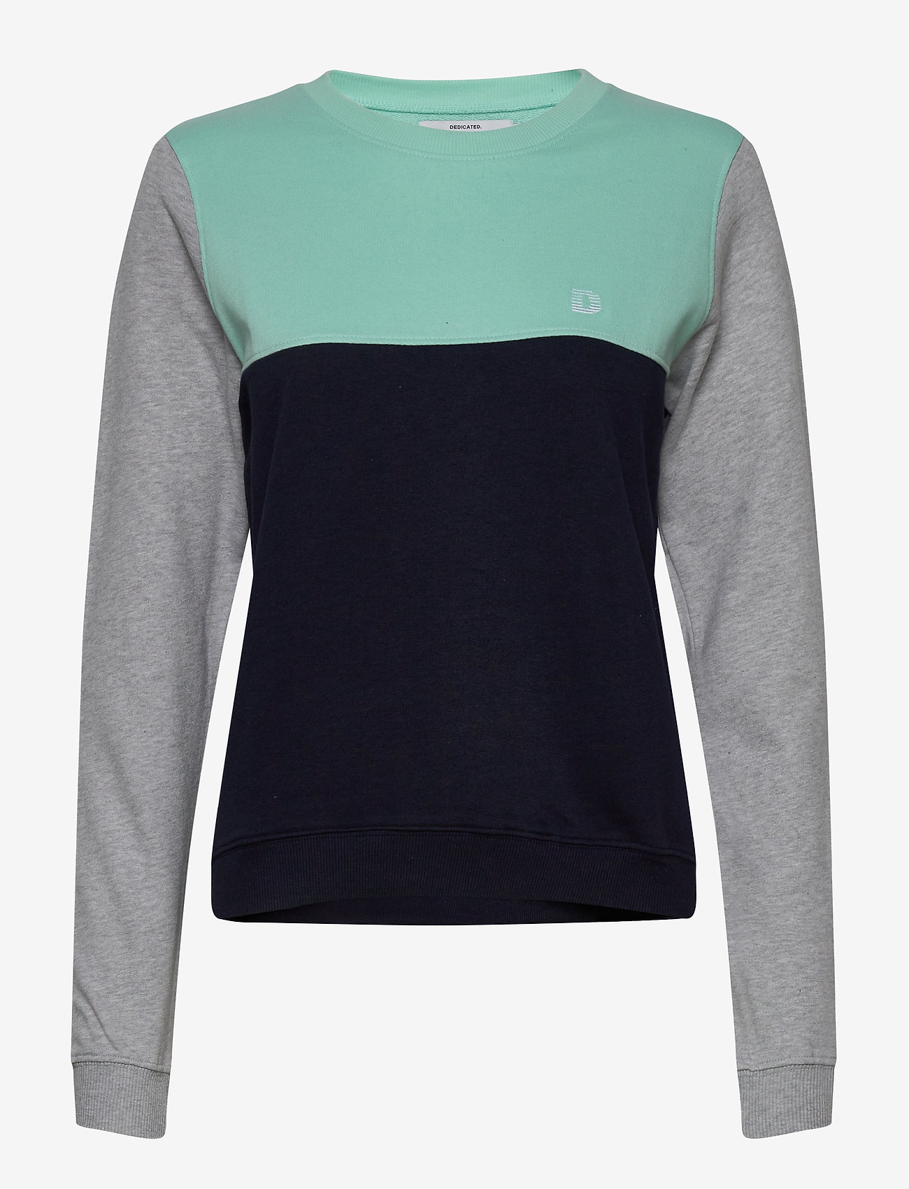DEDICATED - Sweatshirt Ystad Split Blue Tint - blue tint - 0