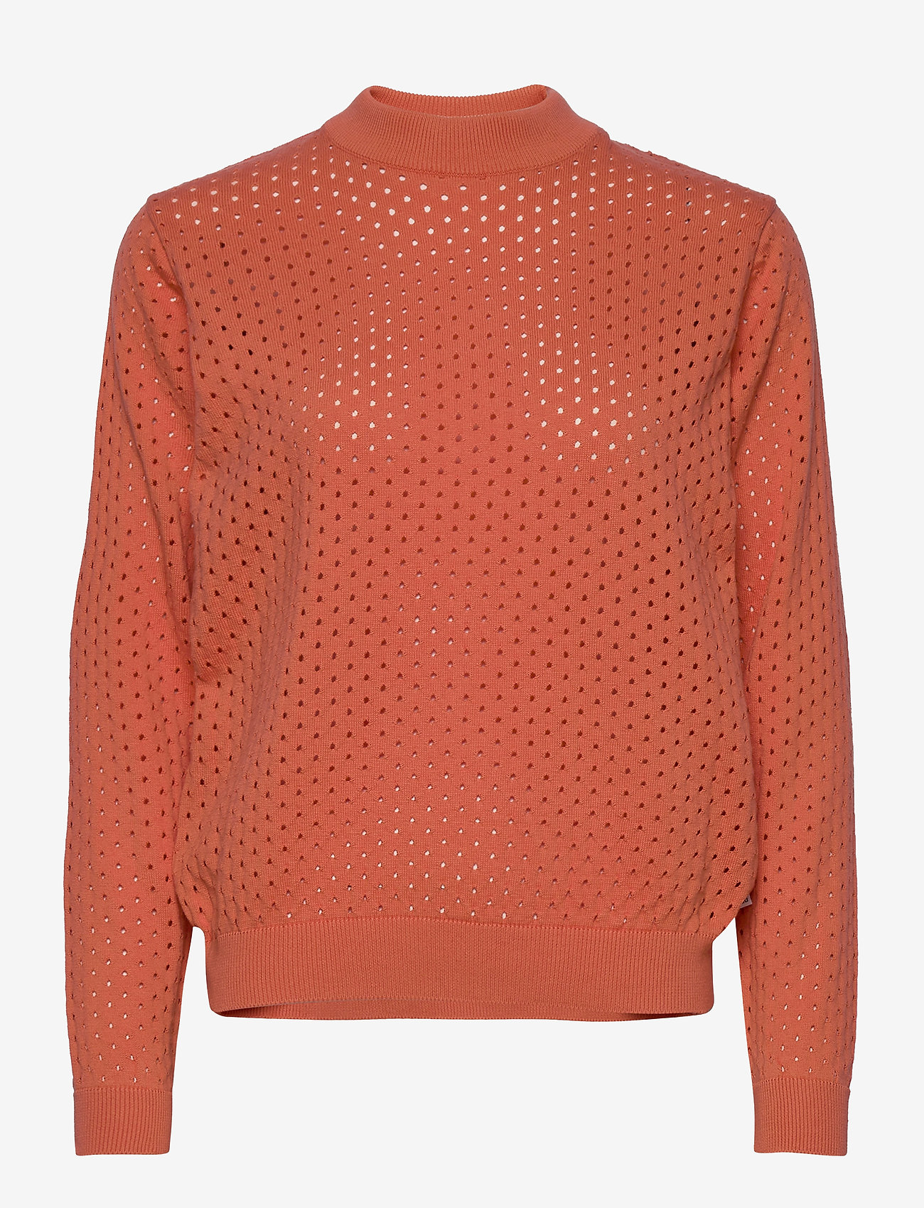 DEDICATED - Sweater Viborg Mesh Coral Fusion - coral fusion - 0