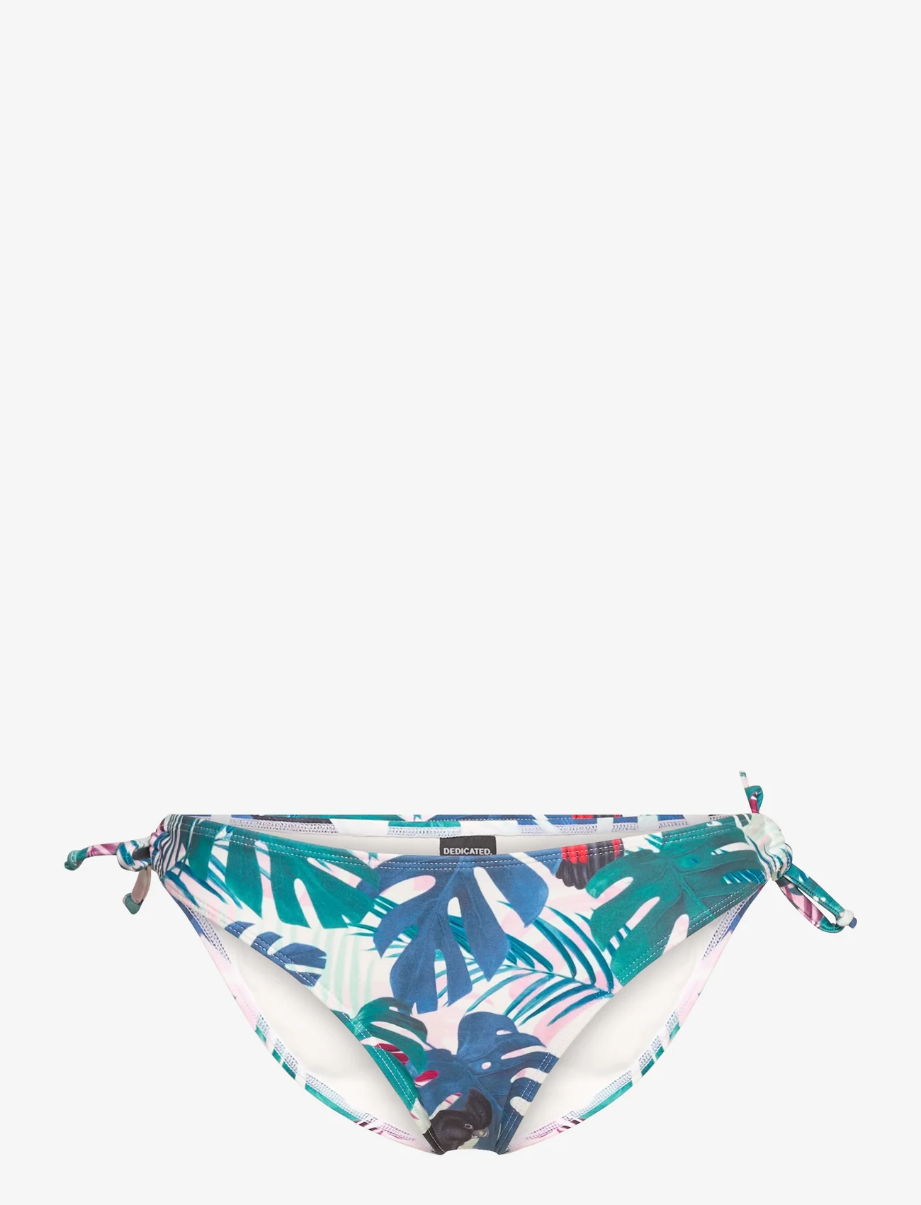 DEDICATED - Bikini Bottom Odda Color Leaves - bikini z wiązaniami po bokach - green - 0