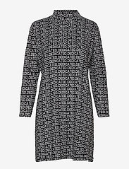 DEDICATED - Dress Lo Dedicated Jacquard - vidutinio ilgio suknelės - black - 0
