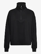 Halfzip Sweatshirt Mariestad Black - BLACK