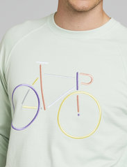 DEDICATED - Sweatshirt Malmoe Color Bike Mint - sweatshirts - surf spray - 4