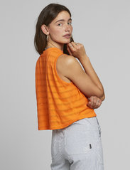 DEDICATED - Top Namsos Lace Orange - sleeveless tops - celosia orange - 4