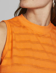 DEDICATED - Top Namsos Lace Orange - sleeveless tops - celosia orange - 5