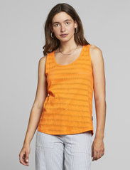 DEDICATED - Top Nora Lace Orange - sleeveless tops - celosia orange - 2