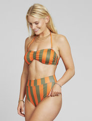 DEDICATED - Bikini Top Kovik Big Stripes Orange - bikinien bandeauyläosat - orange - 4