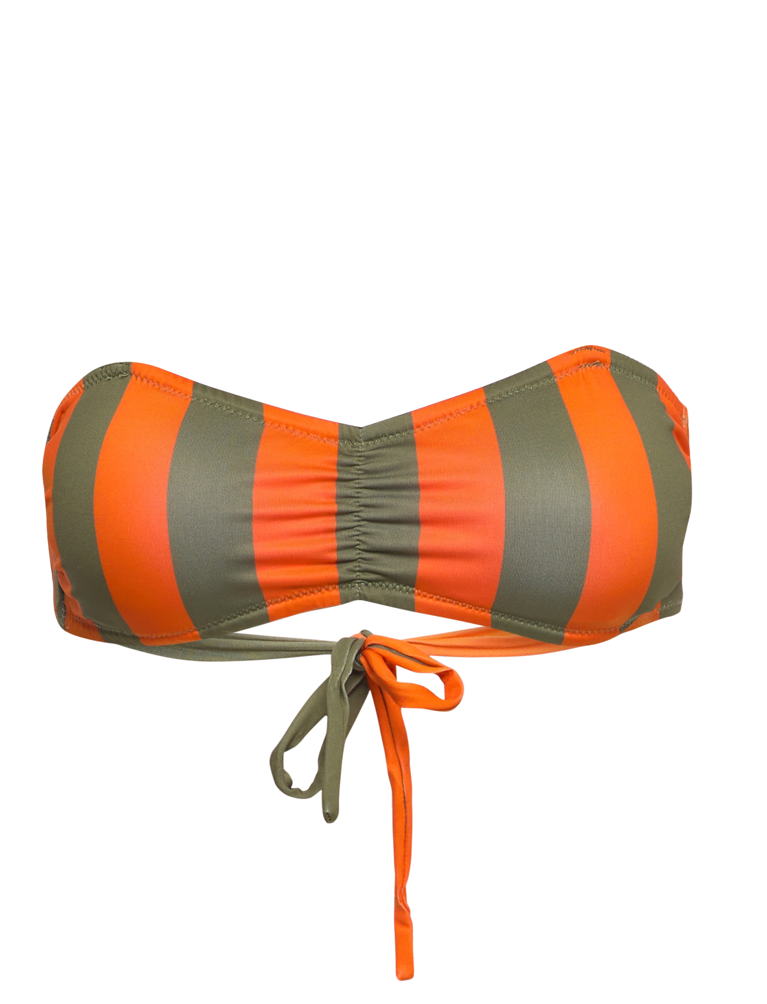DEDICATED - Bikini Top Kovik Big Stripes Orange - bandeau-bikinis - orange - 3