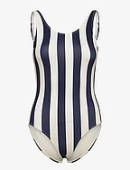 Sport Swimsuit Rana Big Stripes Navy - BLACK IRIS