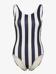 Sport Swimsuit Rana Big Stripes Navy, DEDICATED