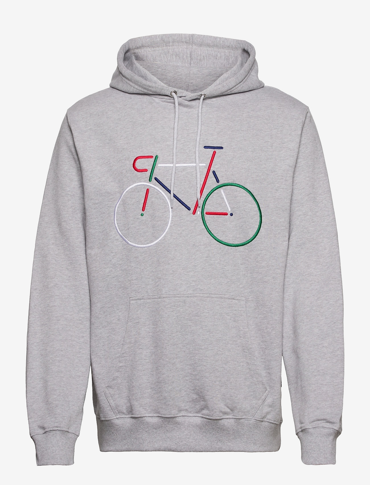 DEDICATED - Hoodie Falun Color Bike - sporta džemperi - grey melange - 0