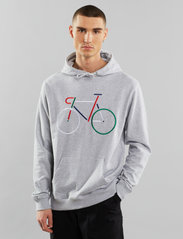 DEDICATED - Hoodie Falun Color Bike - sporta džemperi - grey melange - 2