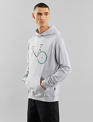 DEDICATED - Hoodie Falun Color Bike - sporta džemperi - grey melange - 3