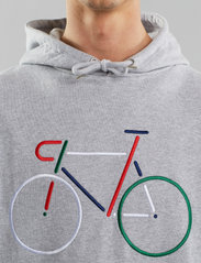 DEDICATED - Hoodie Falun Color Bike - sporta džemperi - grey melange - 4