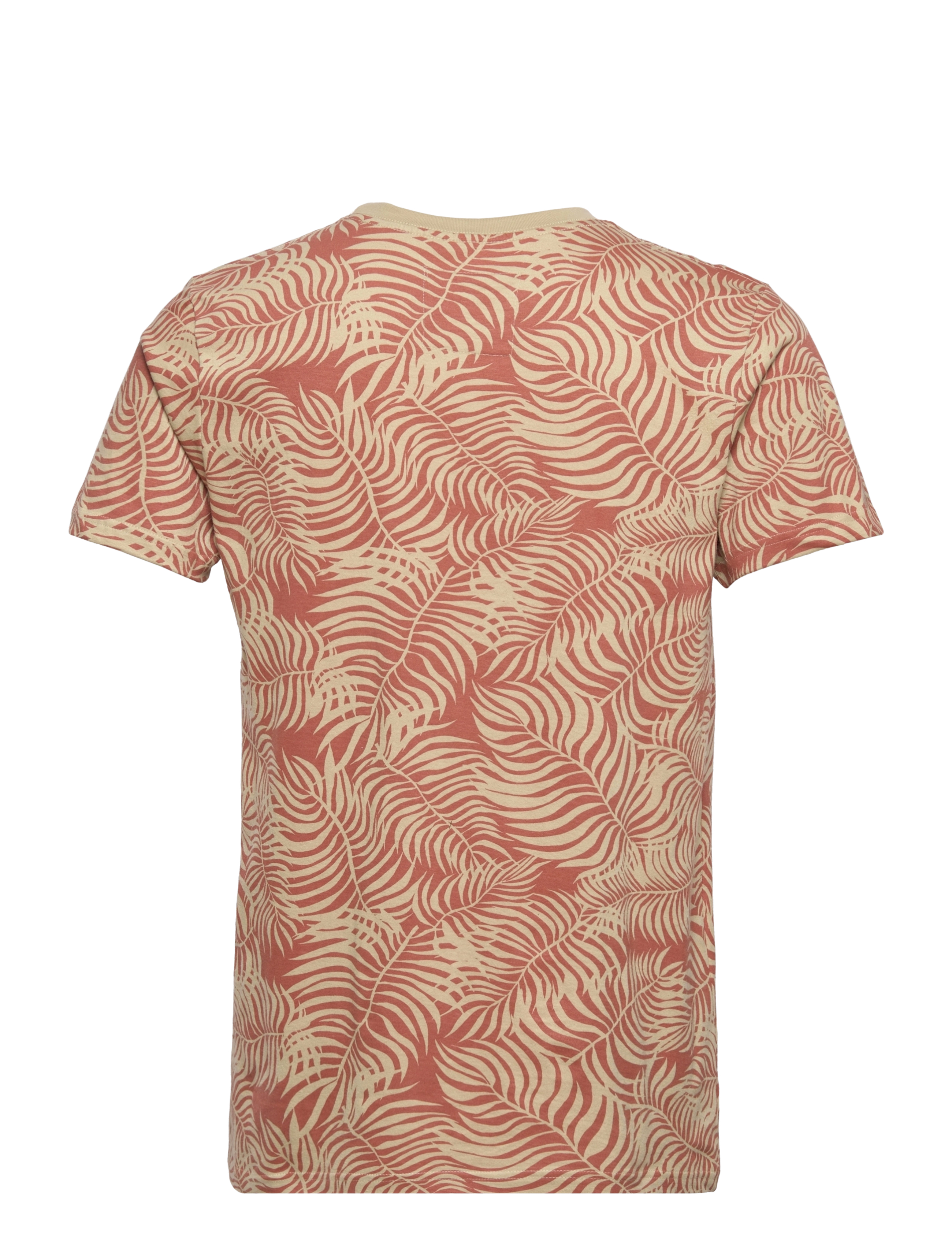 DEDICATED - T-shirt Stockholm Palm Leaves Beige - safari - 1