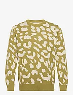 Sweater Mora Leopard - GREEN MOSS