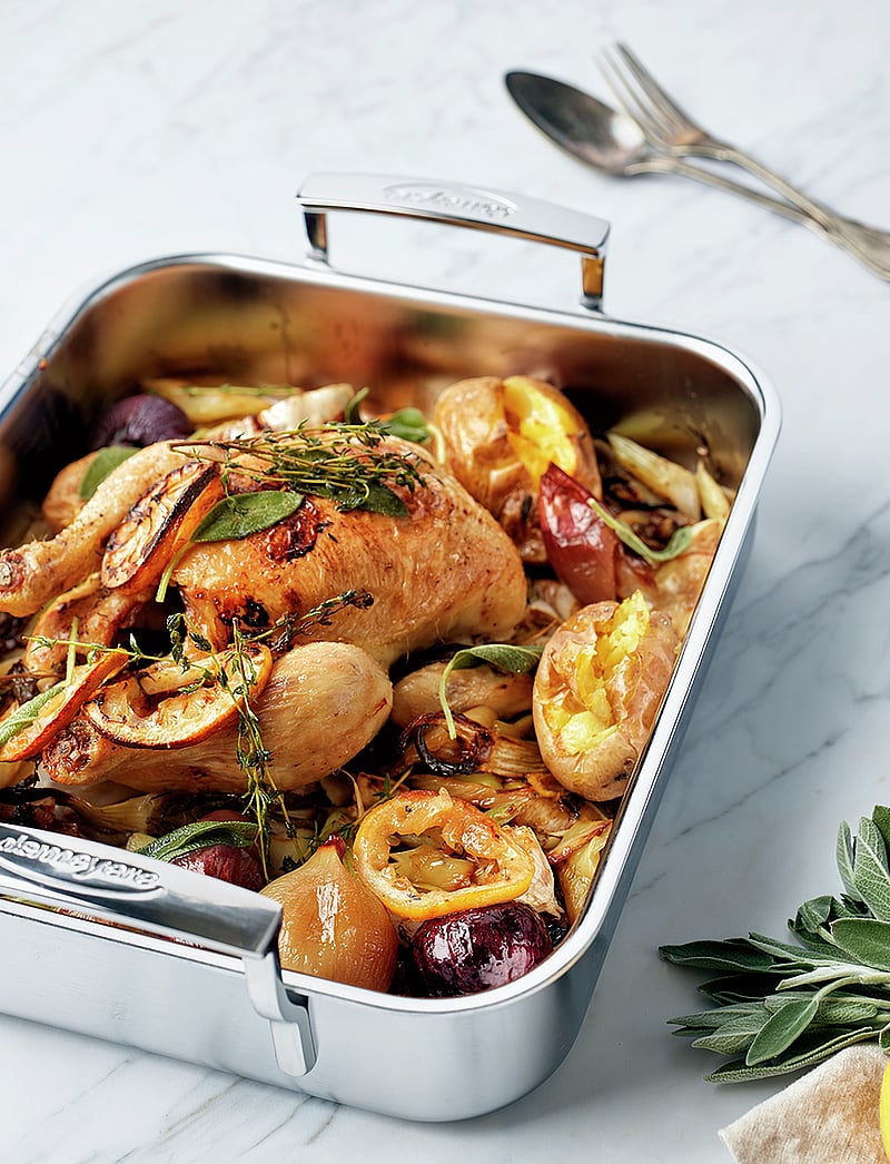 DEMEYERE - Specialties 5, Roaster 32 x 26,5 cm - narzędzia do grillowania - silver - 0