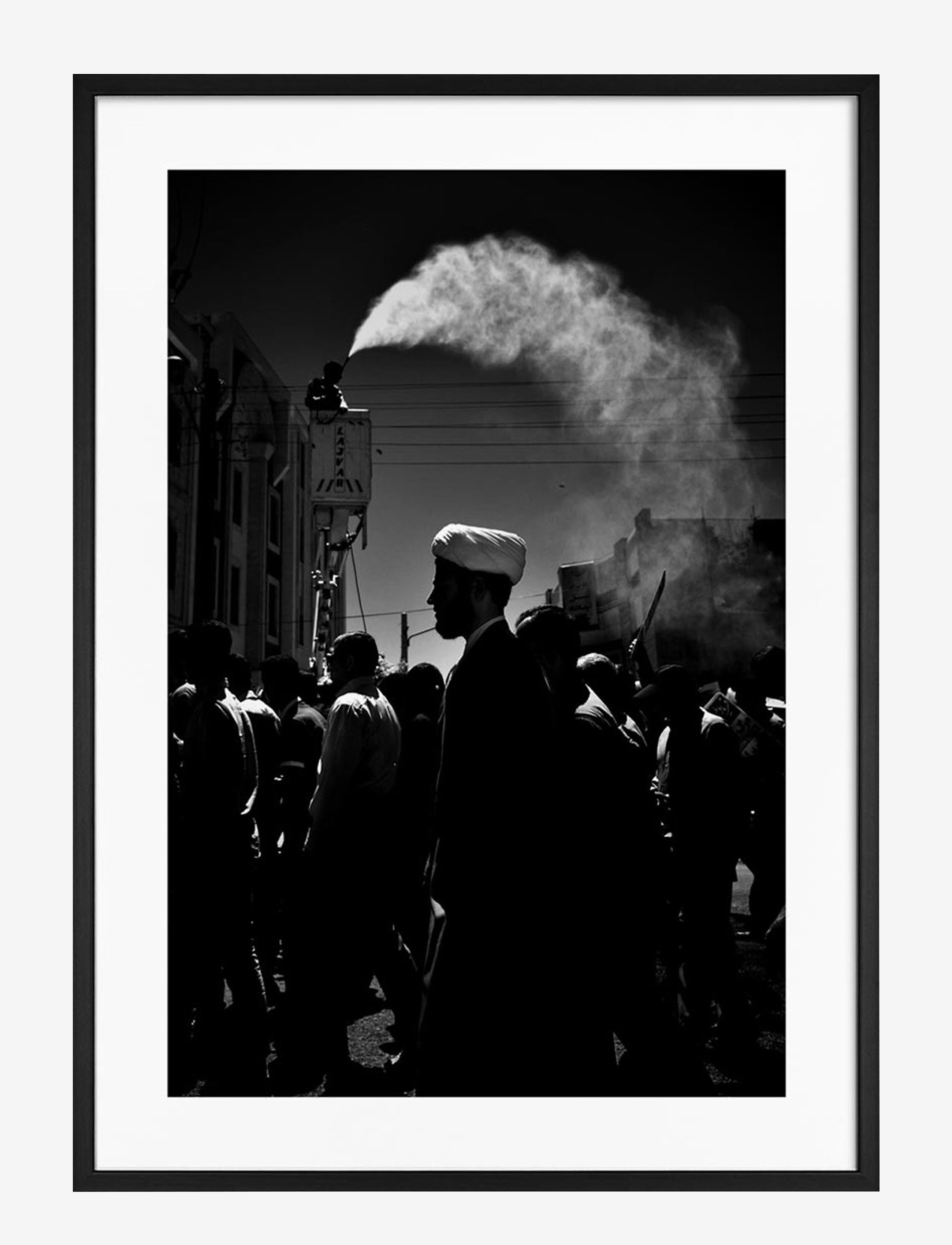 DEMOCRATIC GALLERY Poster Monochrome Middle Eastern Market Schwarz - 35X50 - Unisex