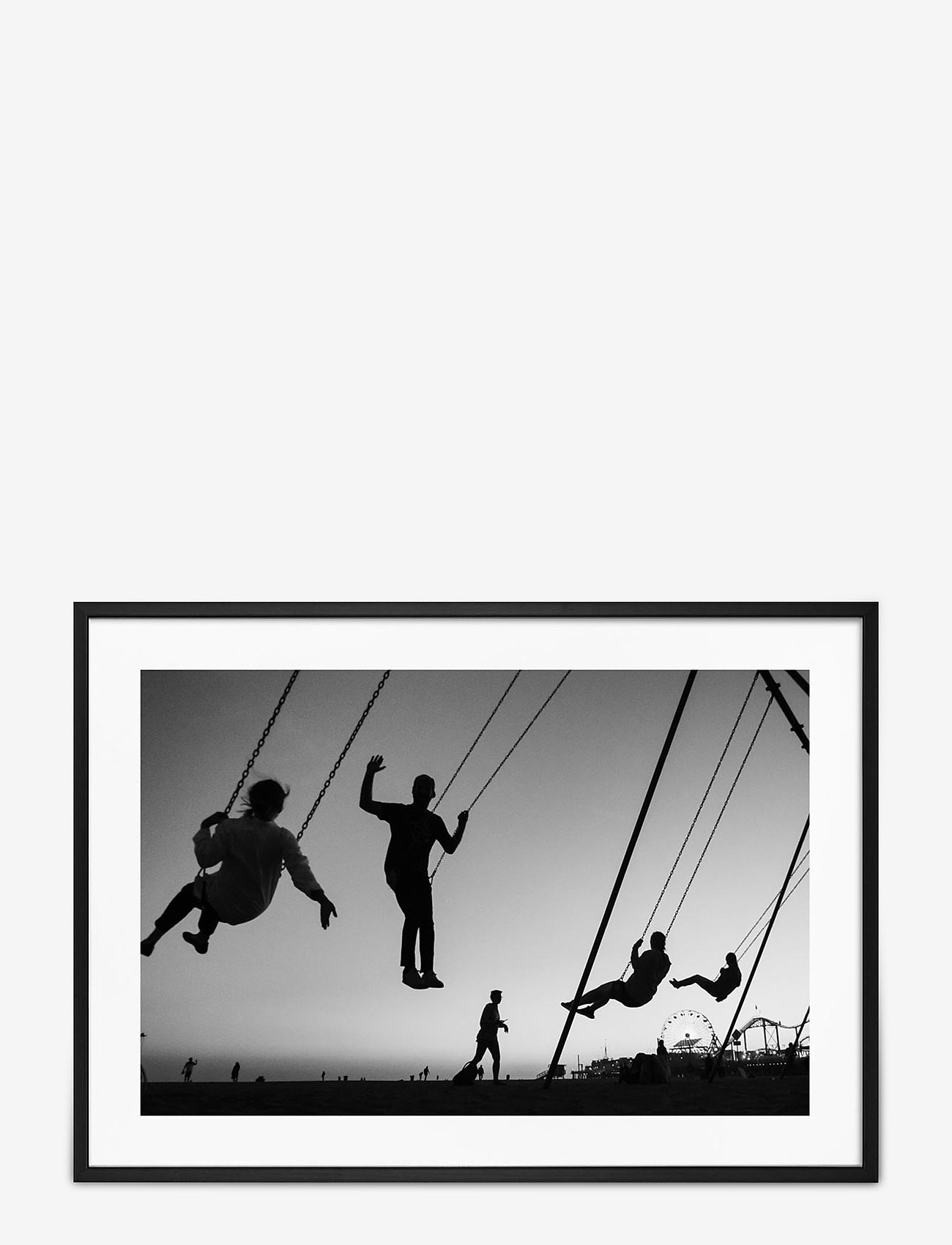 Democratic Gallery - Poster Silhouette Swing - laveste priser - black - 0