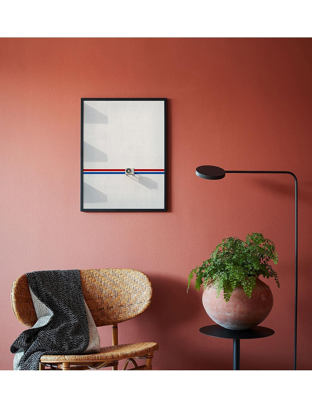 Democratic Gallery - Poster Lined House Wall - nuotraukos - red - 1