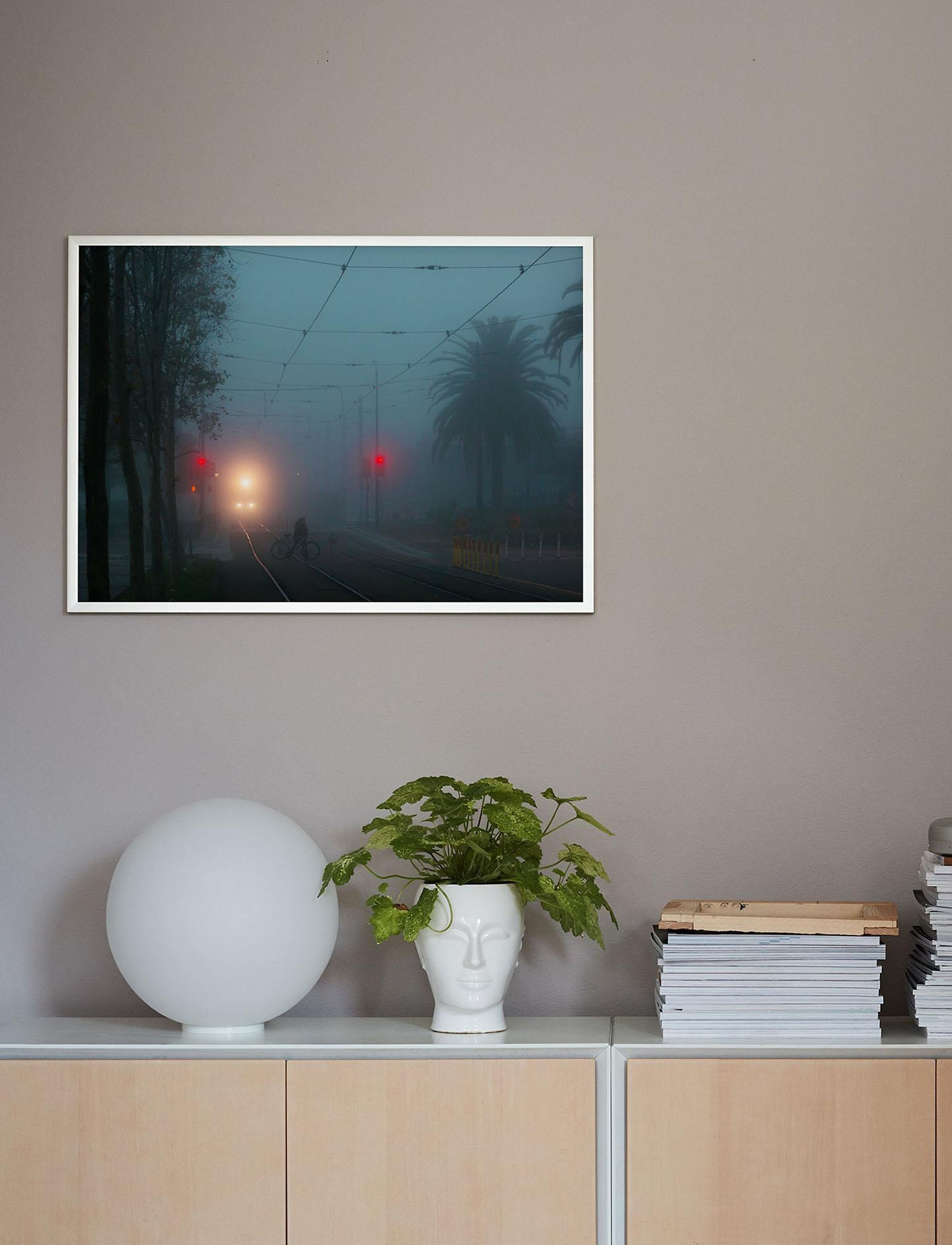 Democratic Gallery - Poster Train Tracks - blue - 1