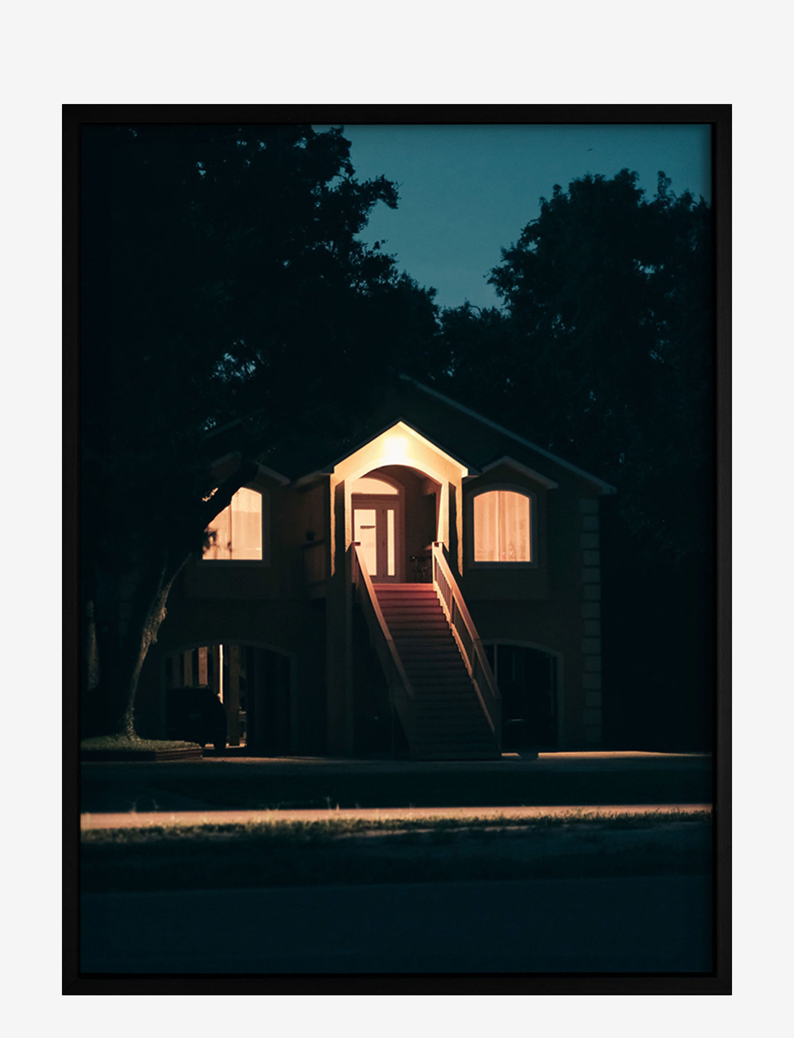 Democratic Gallery Poster At Dusk, Photographs, Orange, Str: 45X60