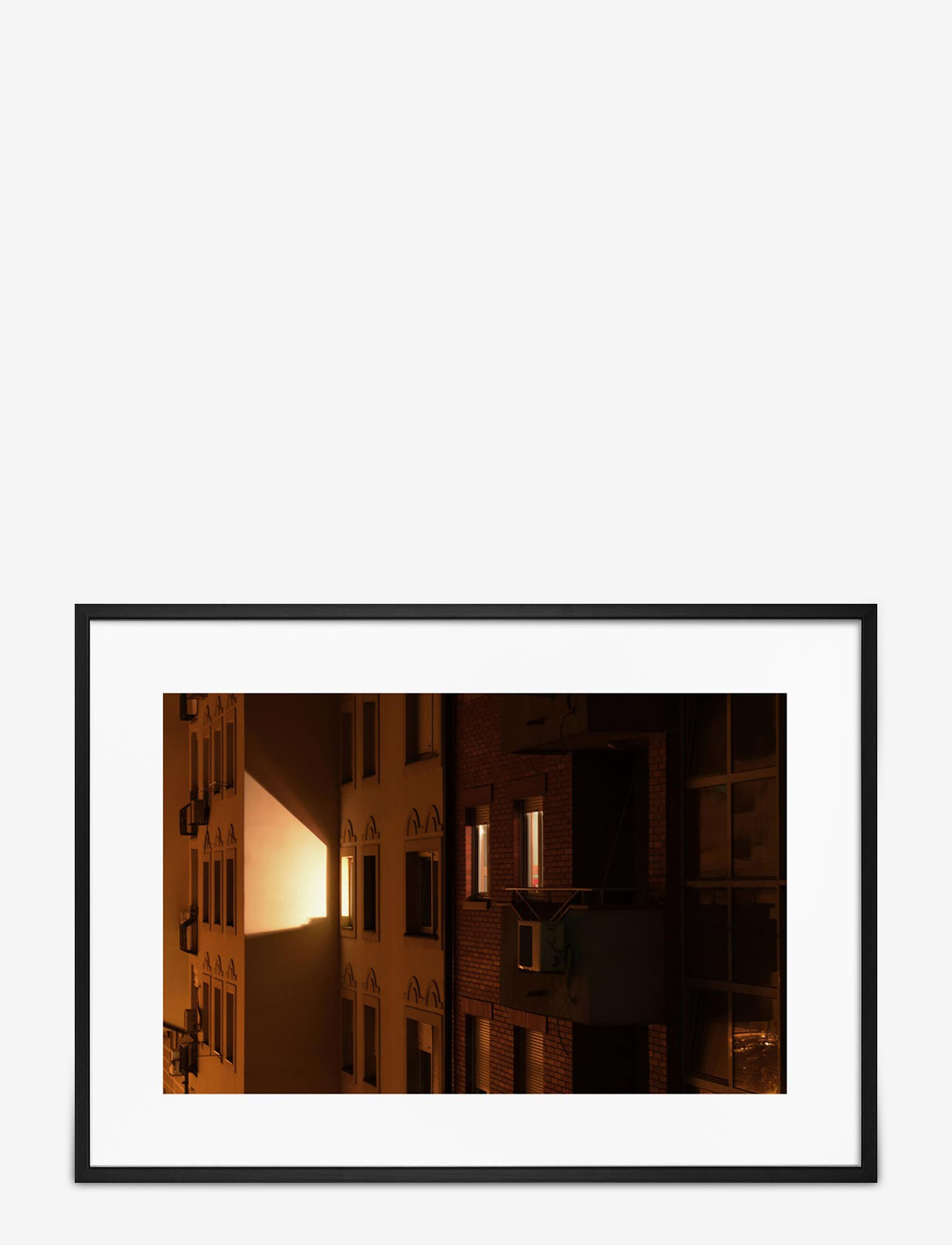 Democratic Gallery Poster House & Lights, 21X30, Posters, Orange - Photographs, Homeware