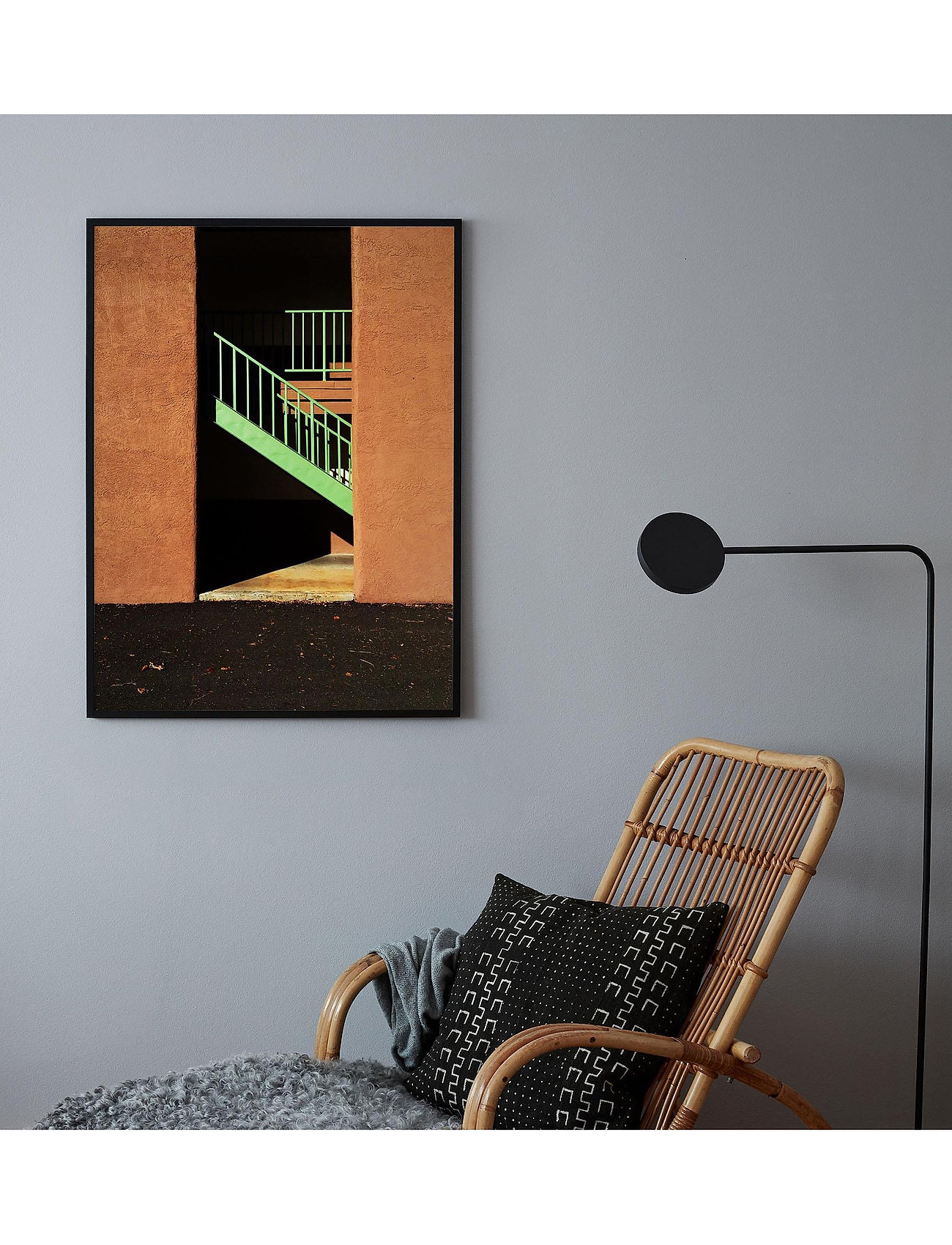 Democratic Gallery - Poster Staircase in Sunlight - orange - 1