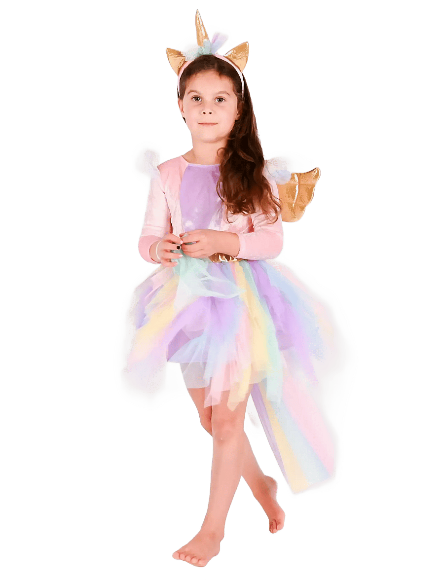 Den goda fen - DRESS UNICORN w DIADEM - kostüümid - multicolour - 0