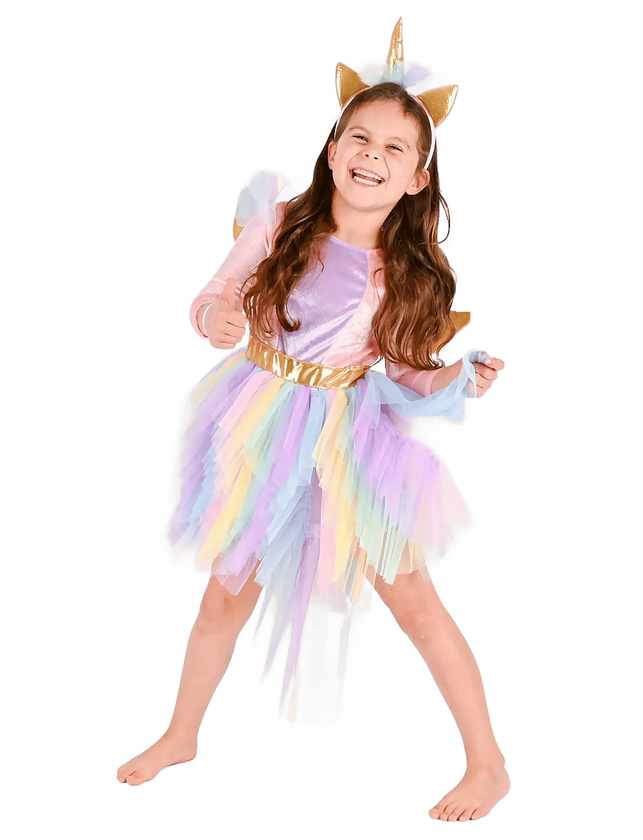 Den goda fen - DRESS UNICORN w DIADEM - déguisements - multicolour - 0