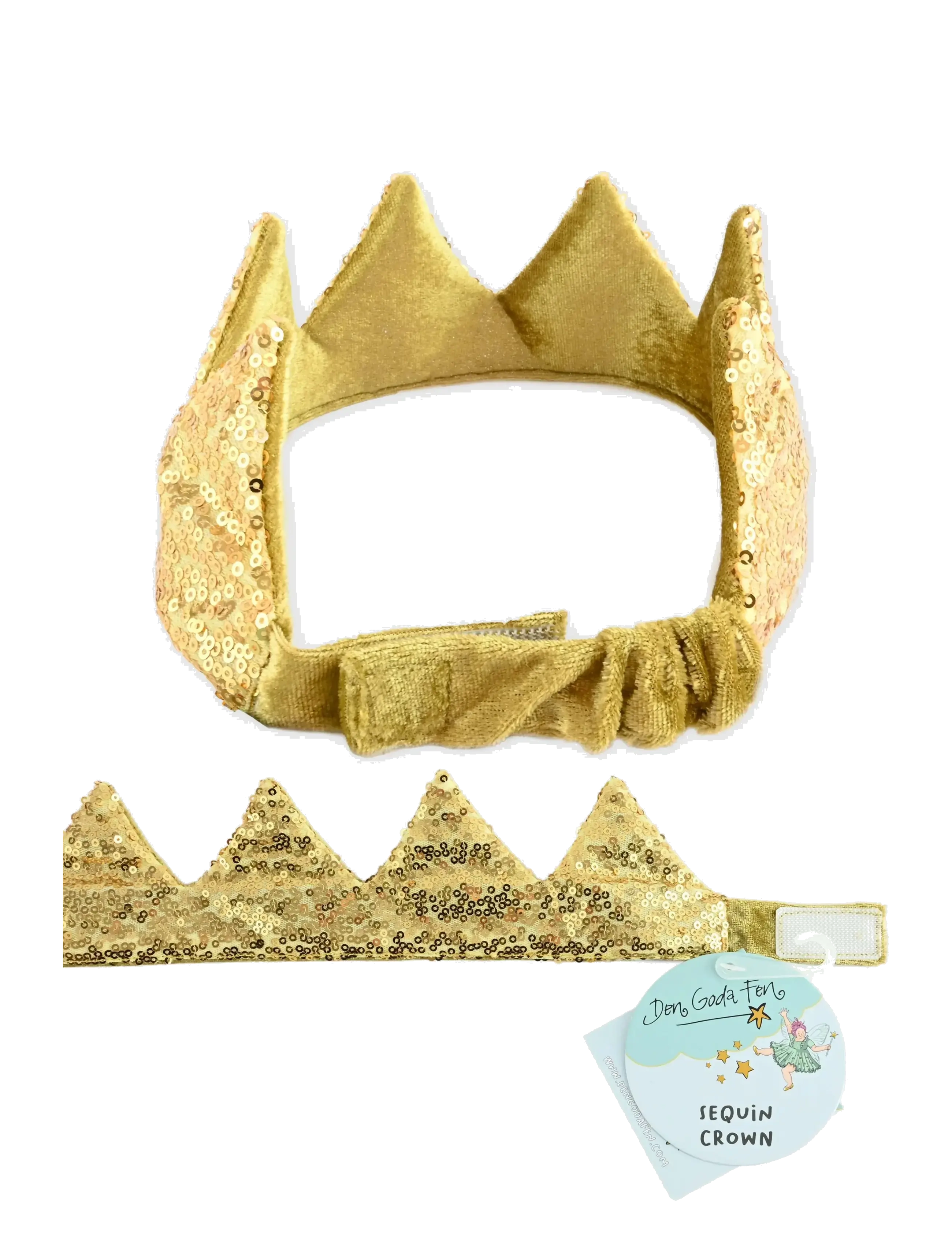 Den goda fen - CROWN GOLD SEQUIN - maskeraddräkter & accessoarer - gold - 2