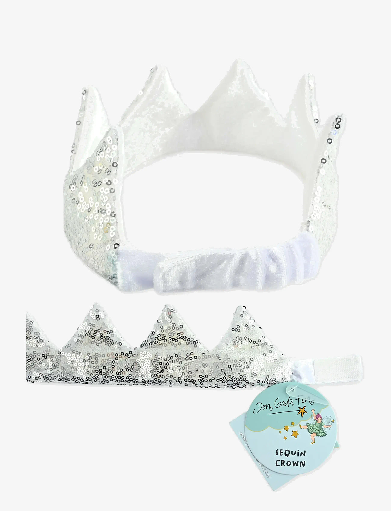 Den goda fen - CROWN SILVER SEQUIN - maskeradtillbehör - silver - 2