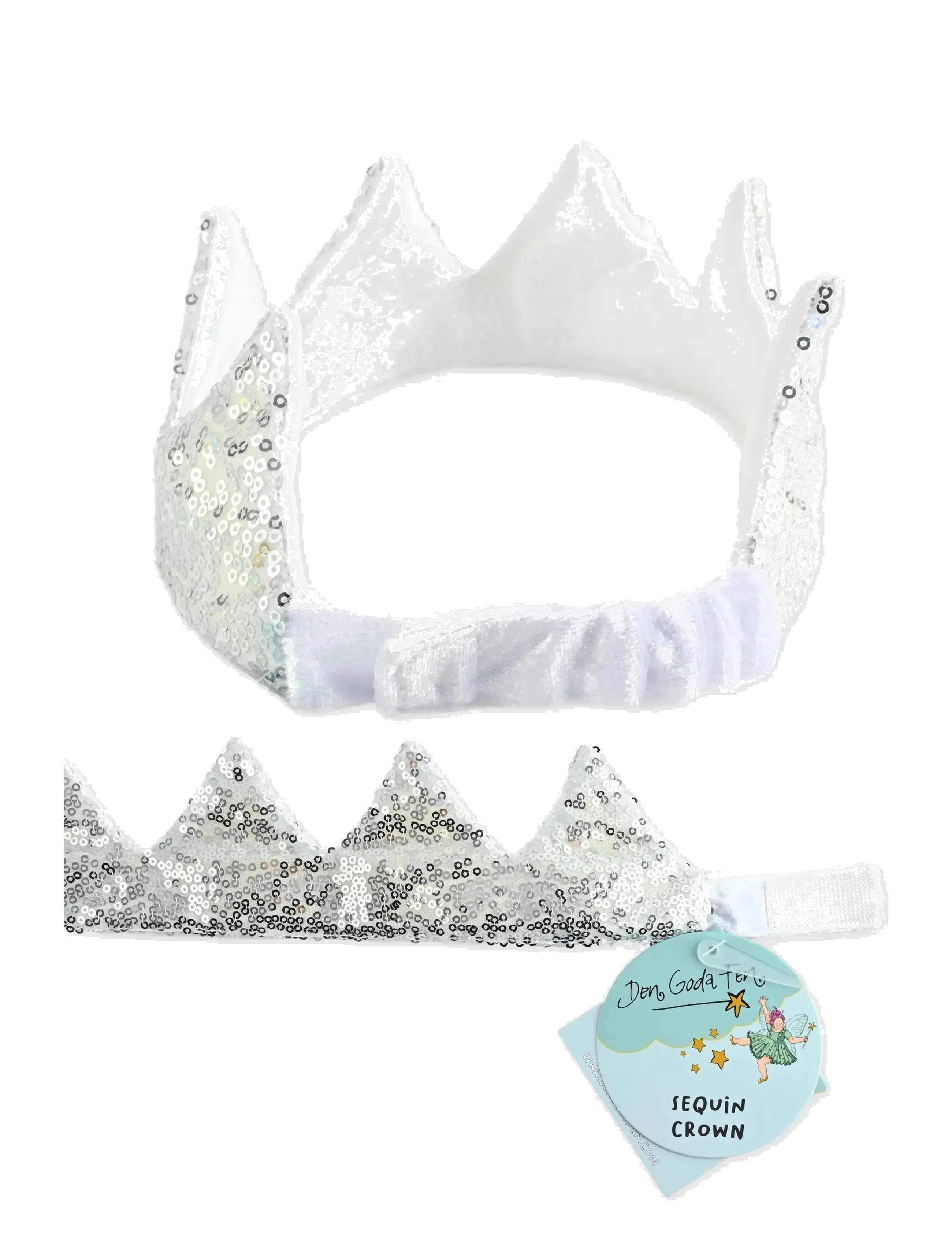 Den goda fen - CROWN SILVER SEQUIN - kostüm-zubehör - silver - 1